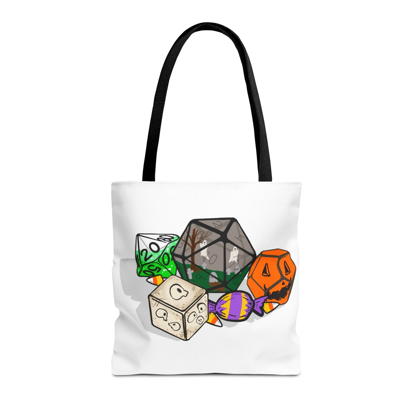 Spooky Dice Halloween Tote Bag