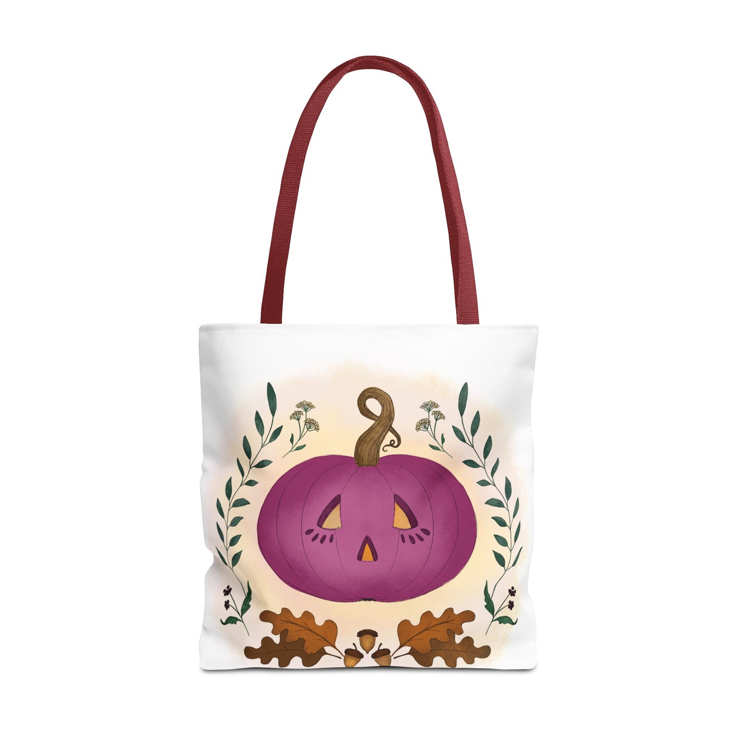 Autumn Pumpkin Vine Halloween Tote Bag