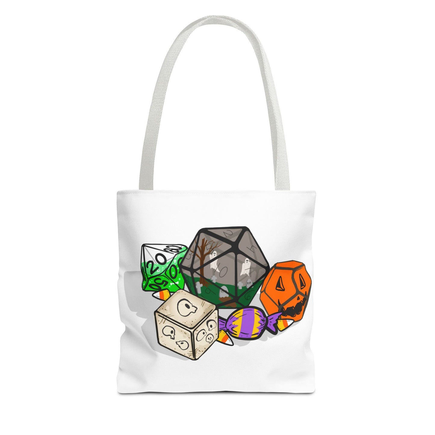 Spooky Dice Halloween Tote Bag