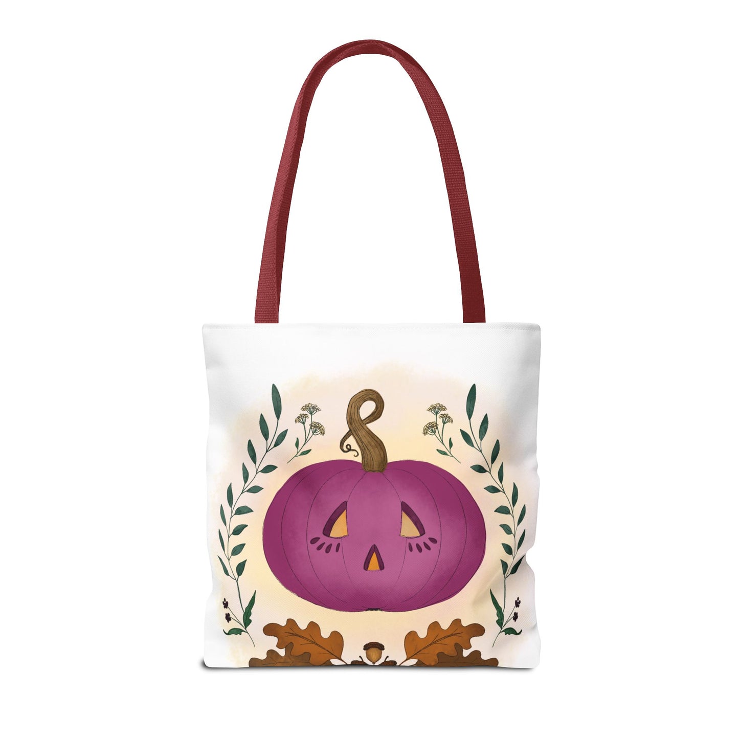 Autumn Pumpkin Vine Halloween Tote Bag