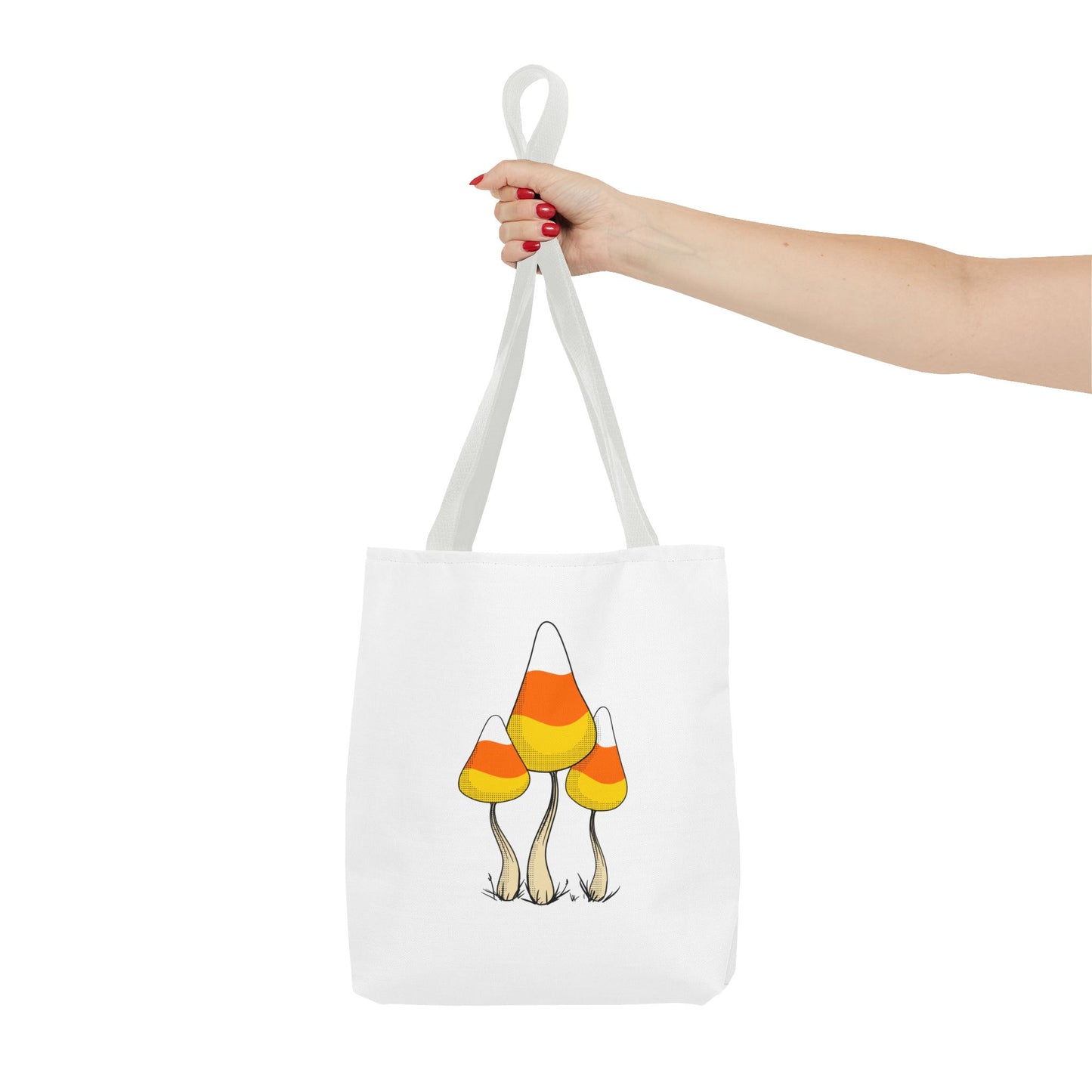 Candy Corn Mushroom Halloween Tote Bag