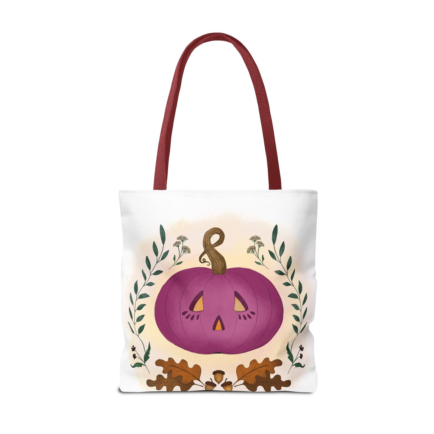 Autumn Pumpkin Vine Halloween Tote Bag