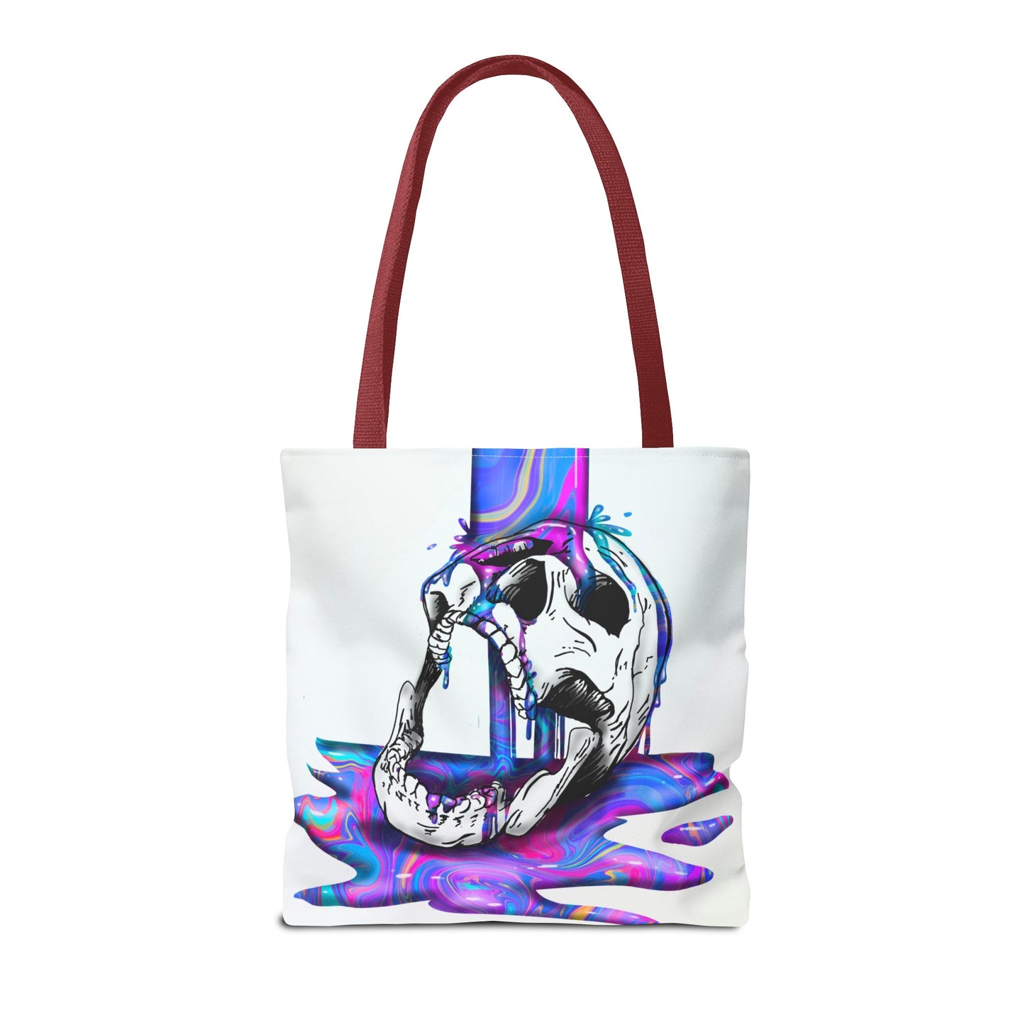 Painted Skull Halloween Tote Bag