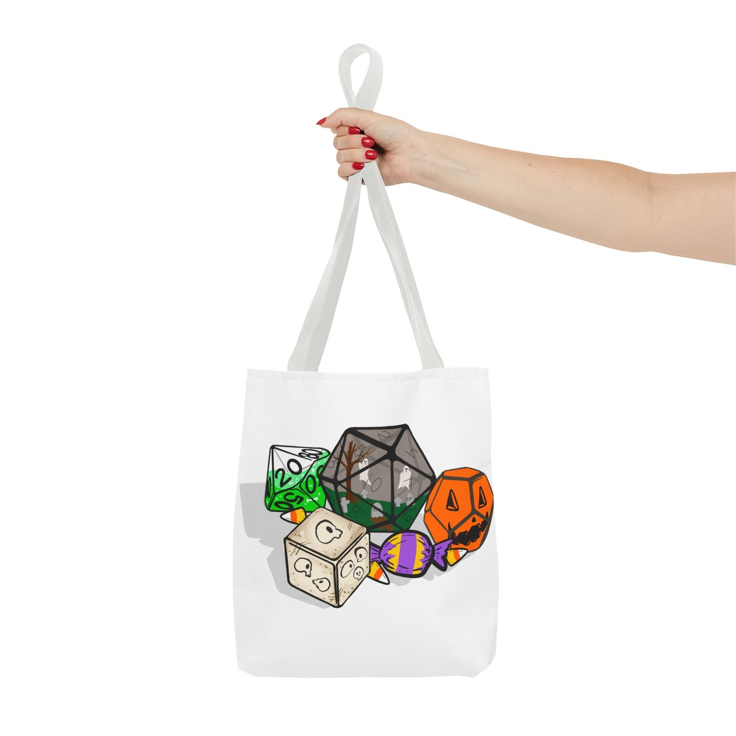 Spooky Dice Halloween Tote Bag