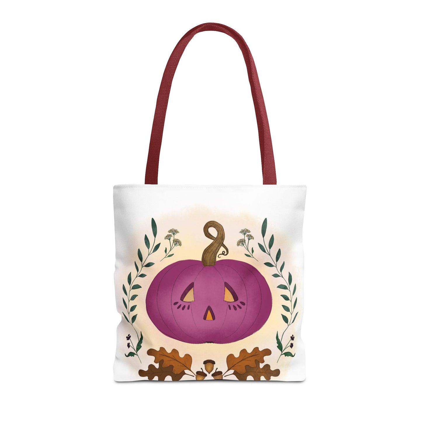 Autumn Pumpkin Vine Halloween Tote Bag