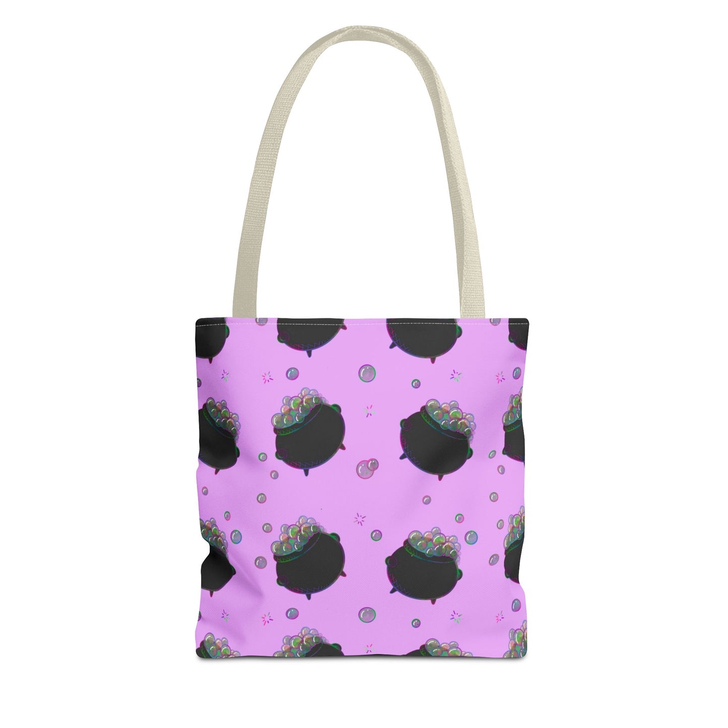 Pink cauldron Halloween Tote Bag