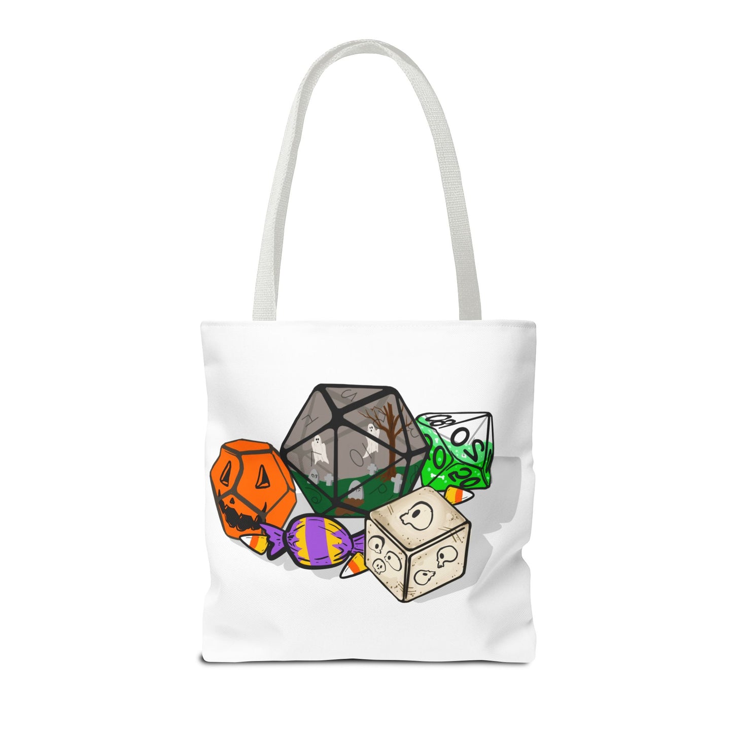 Spooky Dice Halloween Tote Bag