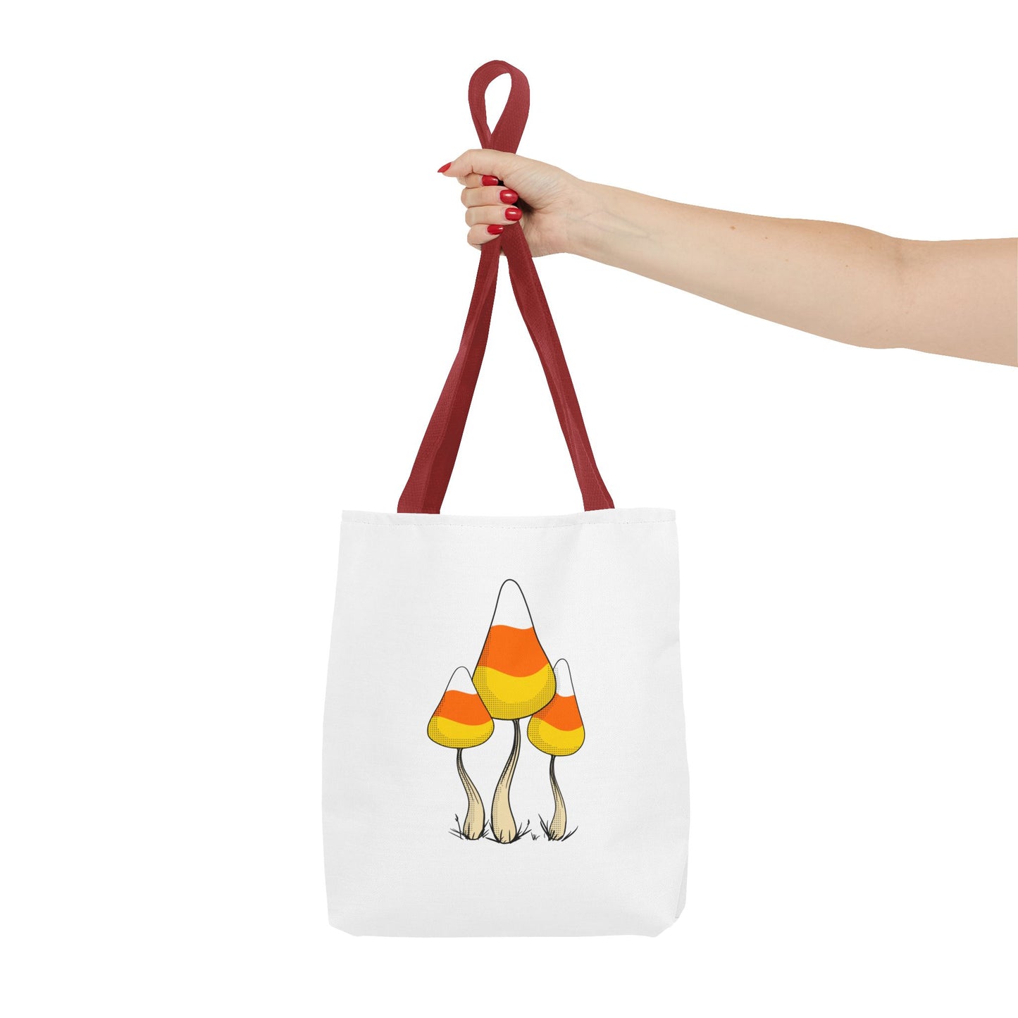 Candy Corn Mushroom Halloween Tote Bag