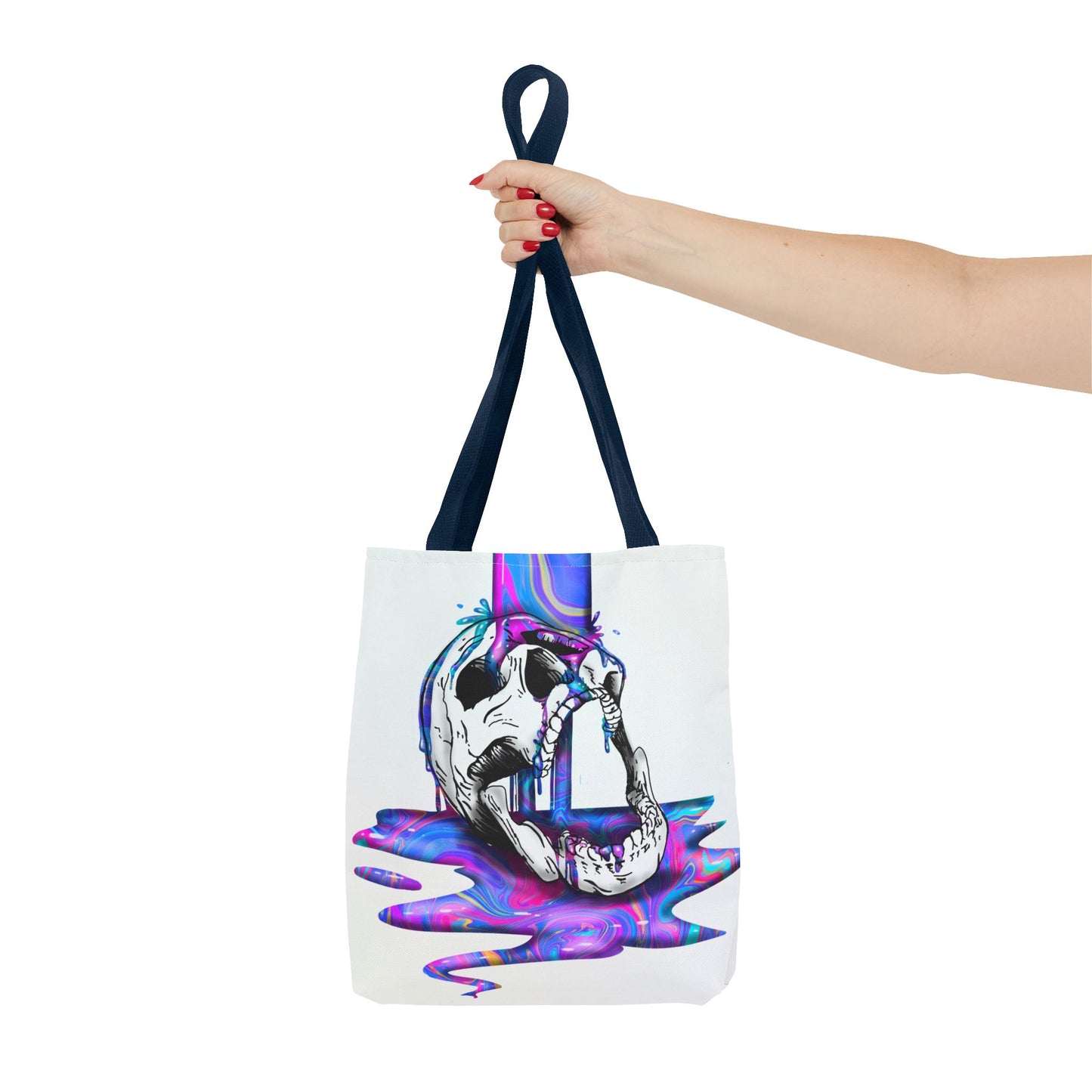 Painted Skull Halloween Tote Bag