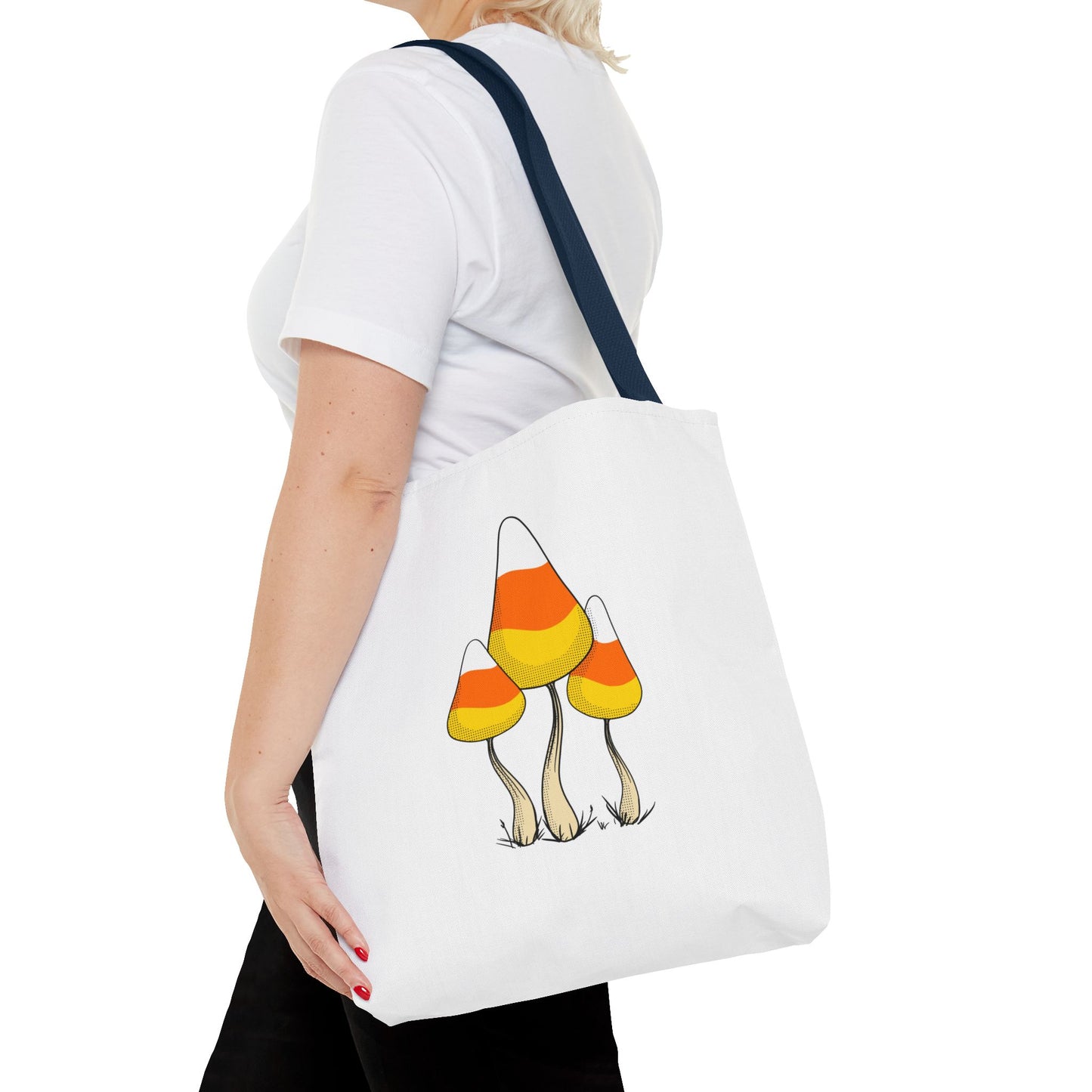 Candy Corn Mushroom Halloween Tote Bag