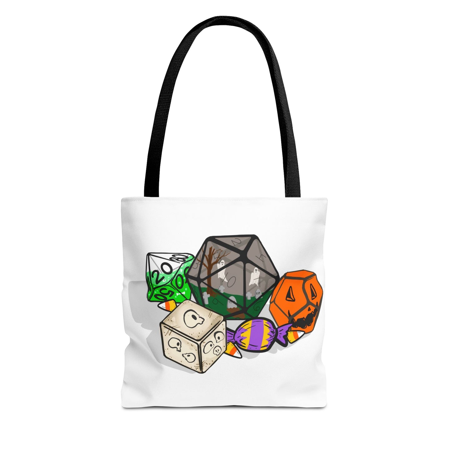 Spooky Dice Halloween Tote Bag