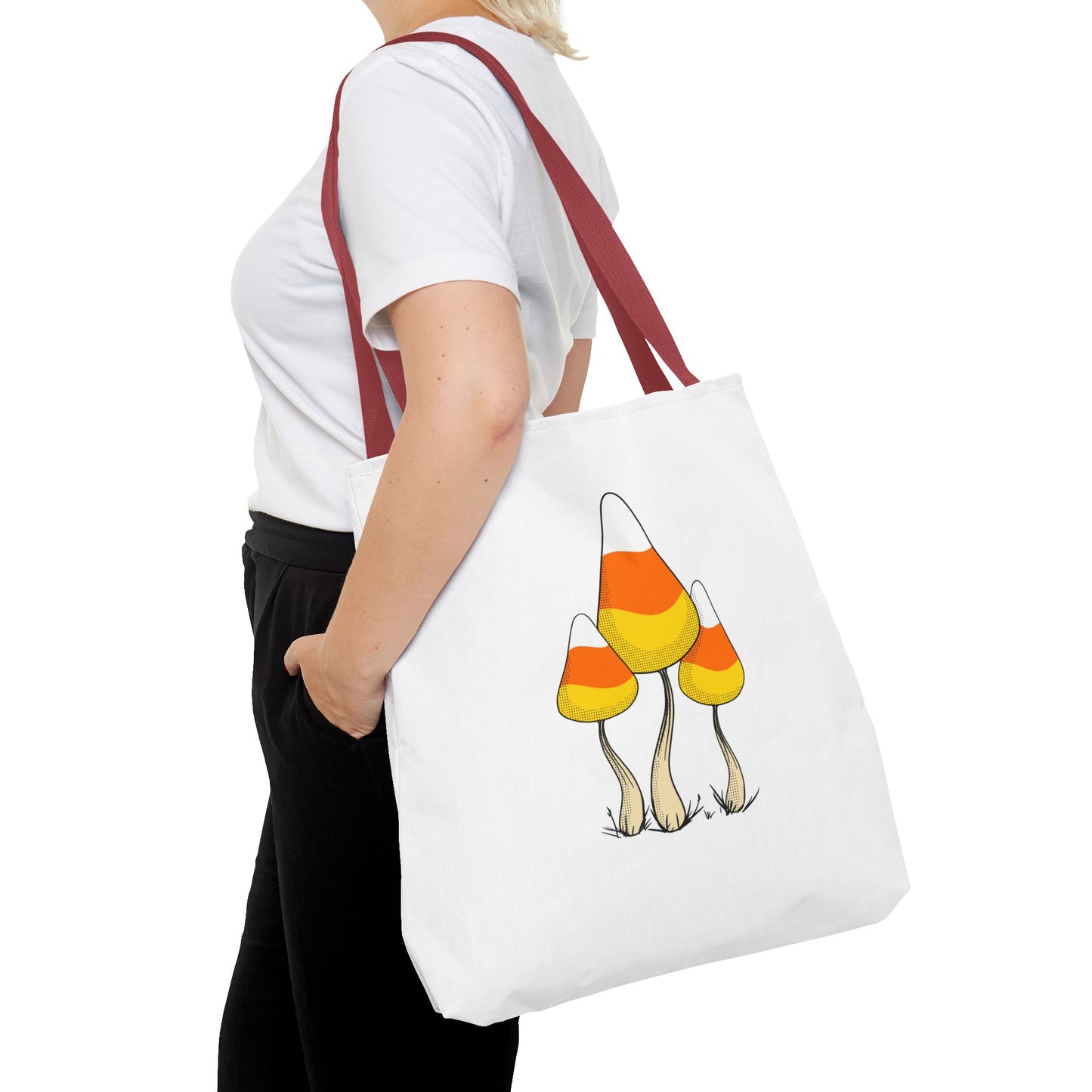 Candy Corn Mushroom Halloween Tote Bag