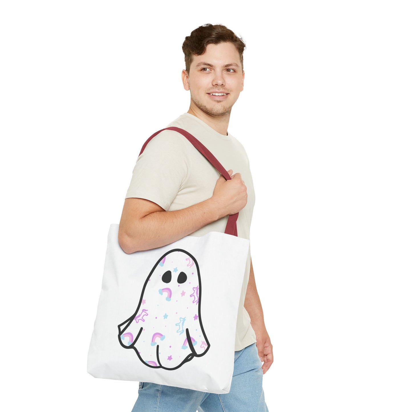 Unicorn Sheet Ghost Halloween Tote Bag