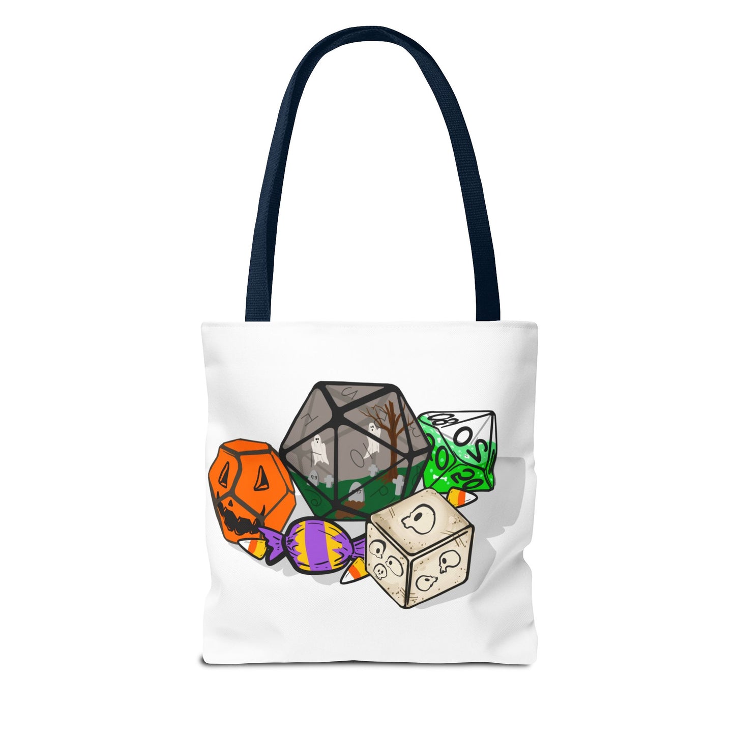 Spooky Dice Halloween Tote Bag