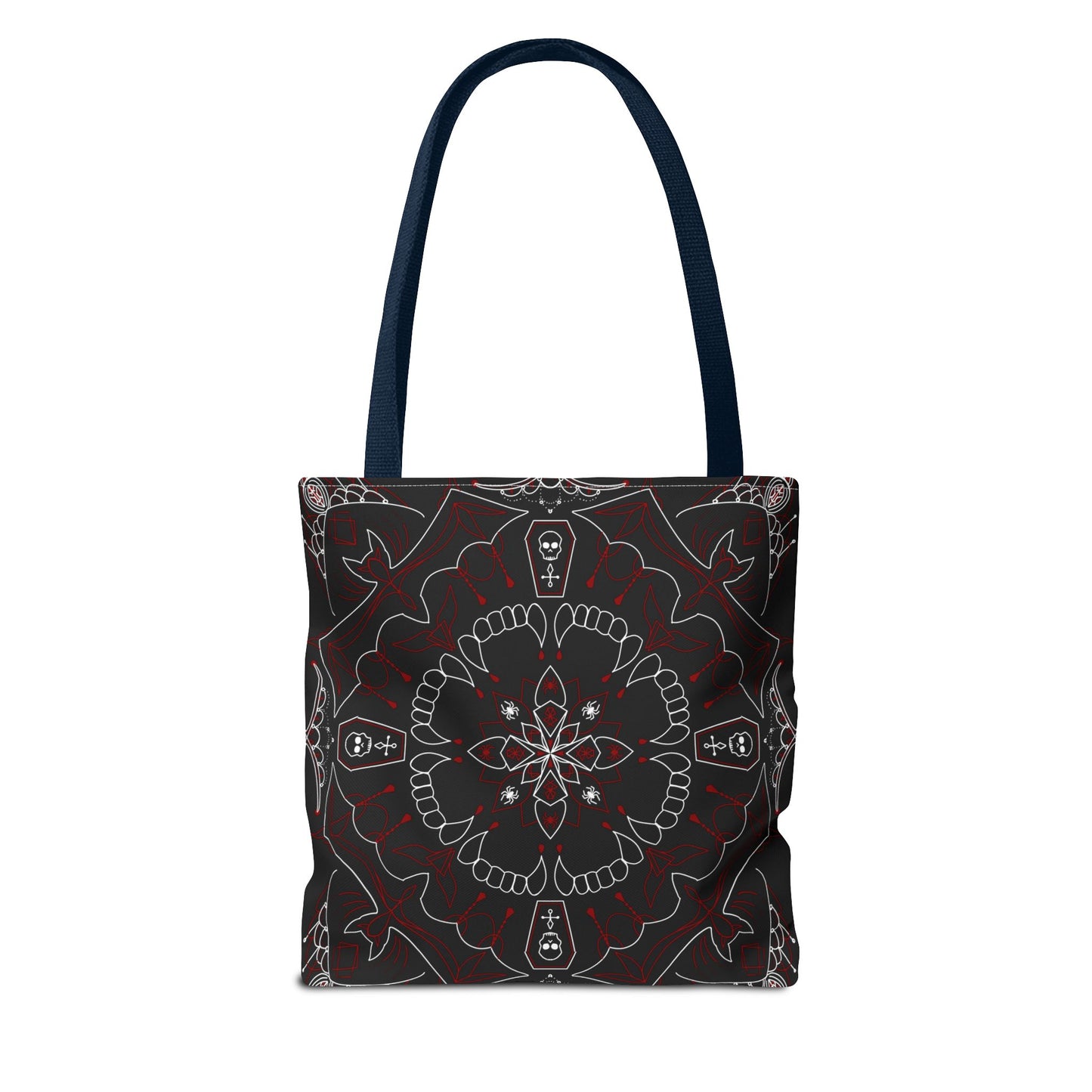 Skull and Coffin Gothic Halloween Tote Bag