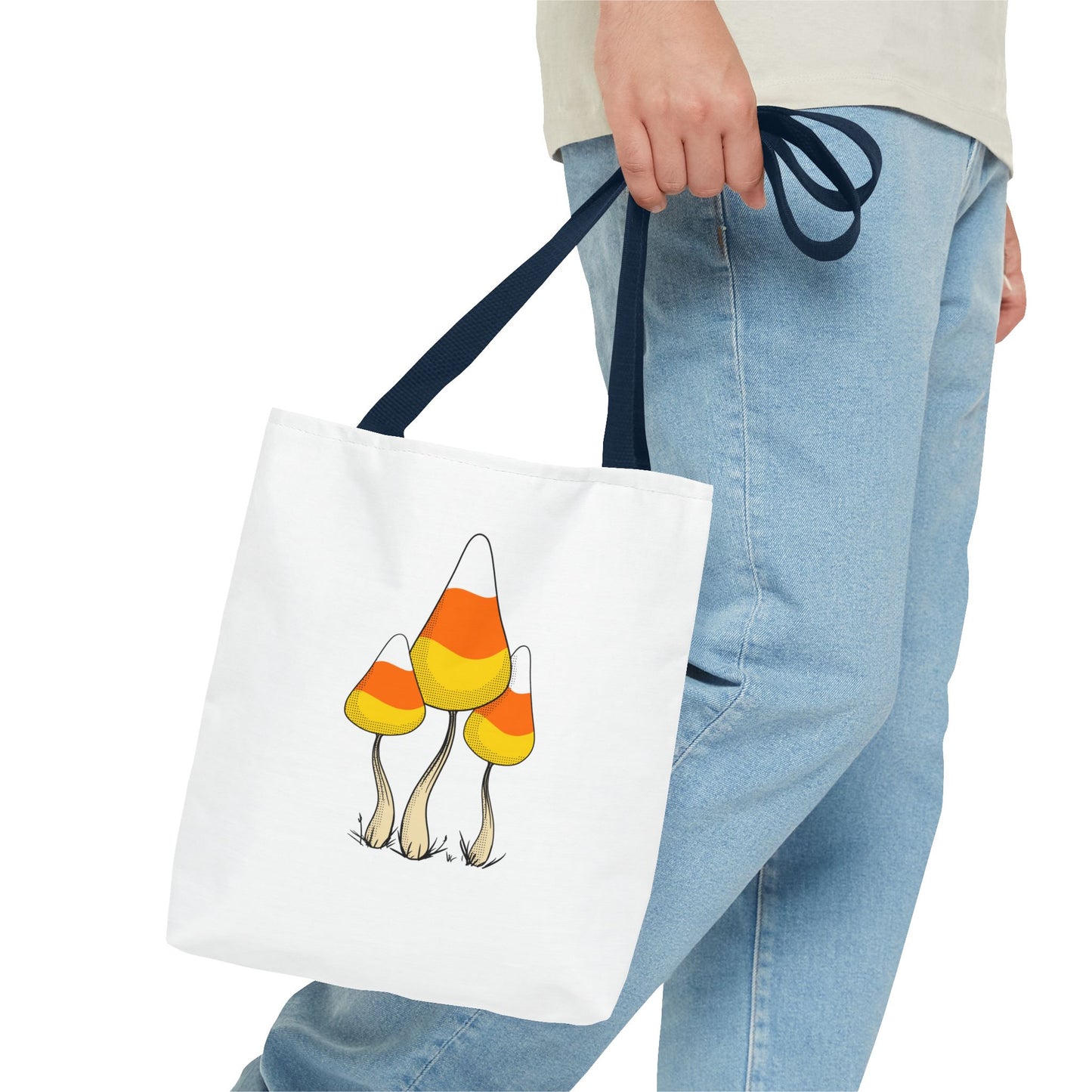 Candy Corn Mushroom Halloween Tote Bag