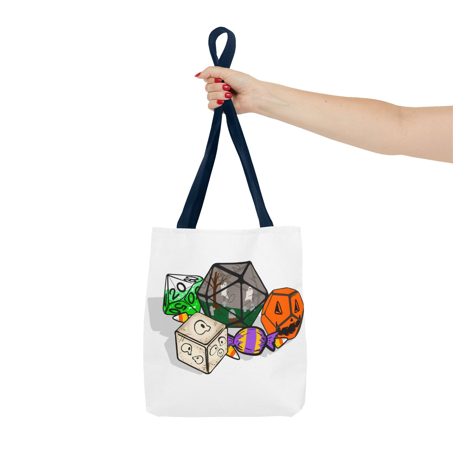 Spooky Dice Halloween Tote Bag