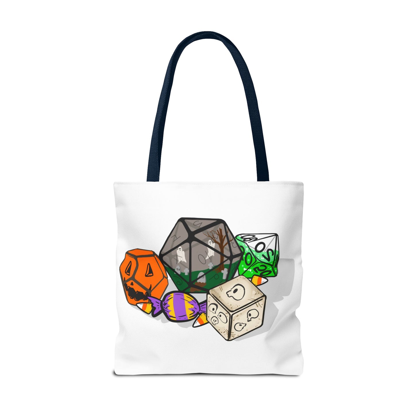 Spooky Dice Halloween Tote Bag