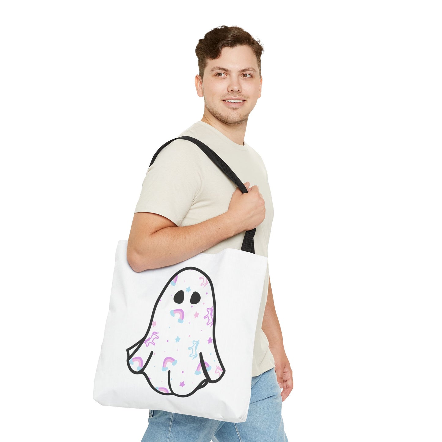 Unicorn Sheet Ghost Halloween Tote Bag