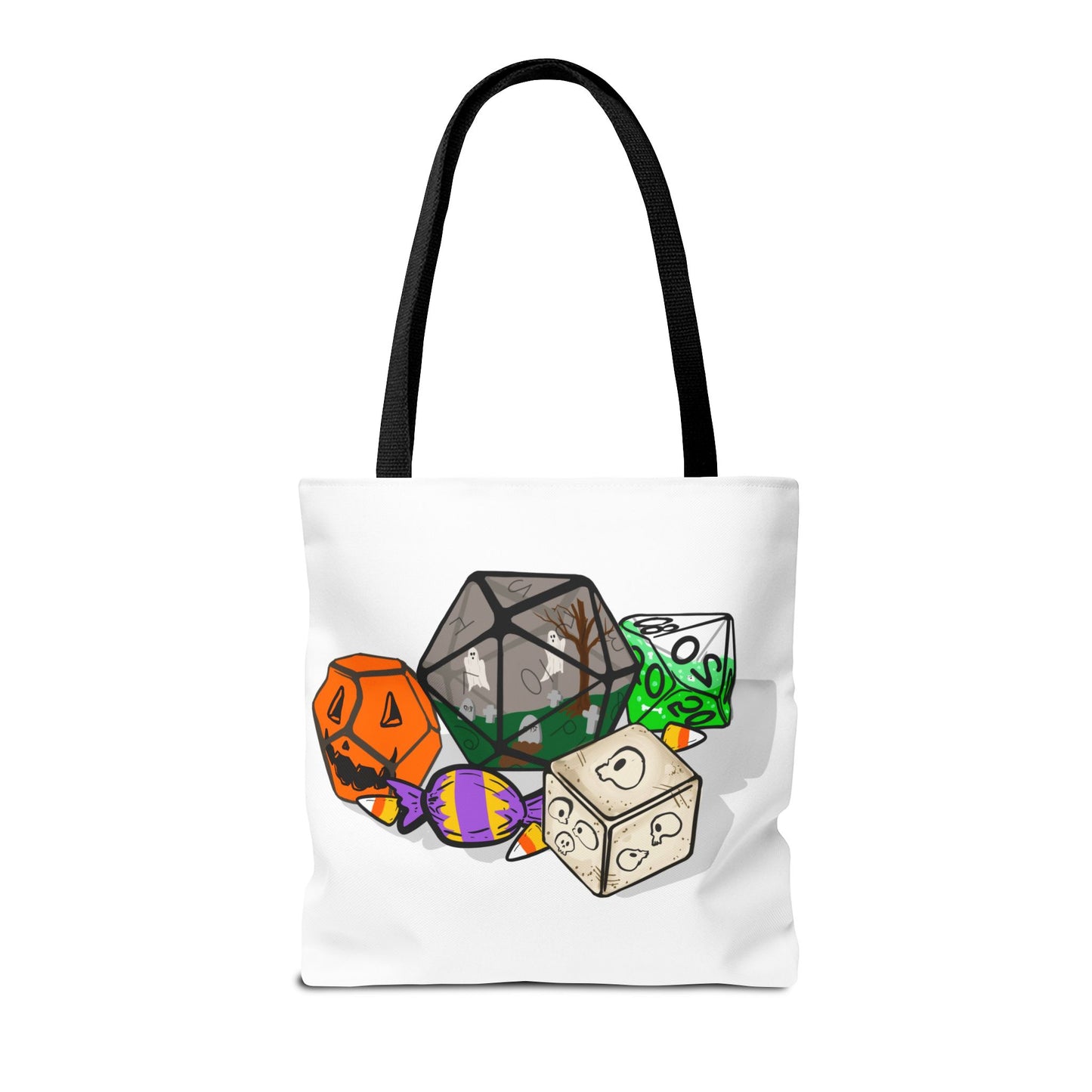 Spooky Dice Halloween Tote Bag