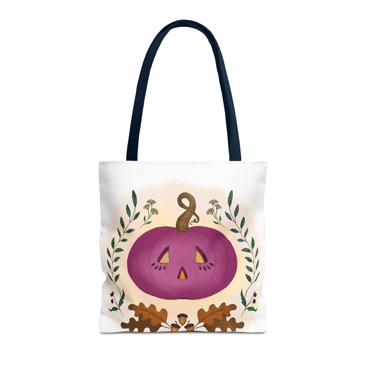 Autumn Pumpkin Vine Halloween Tote Bag