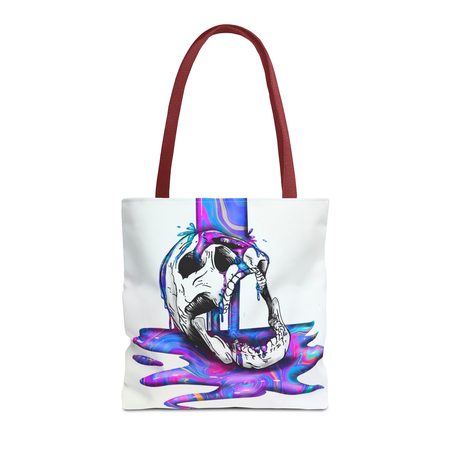 Painted Skull Halloween Tote Bag