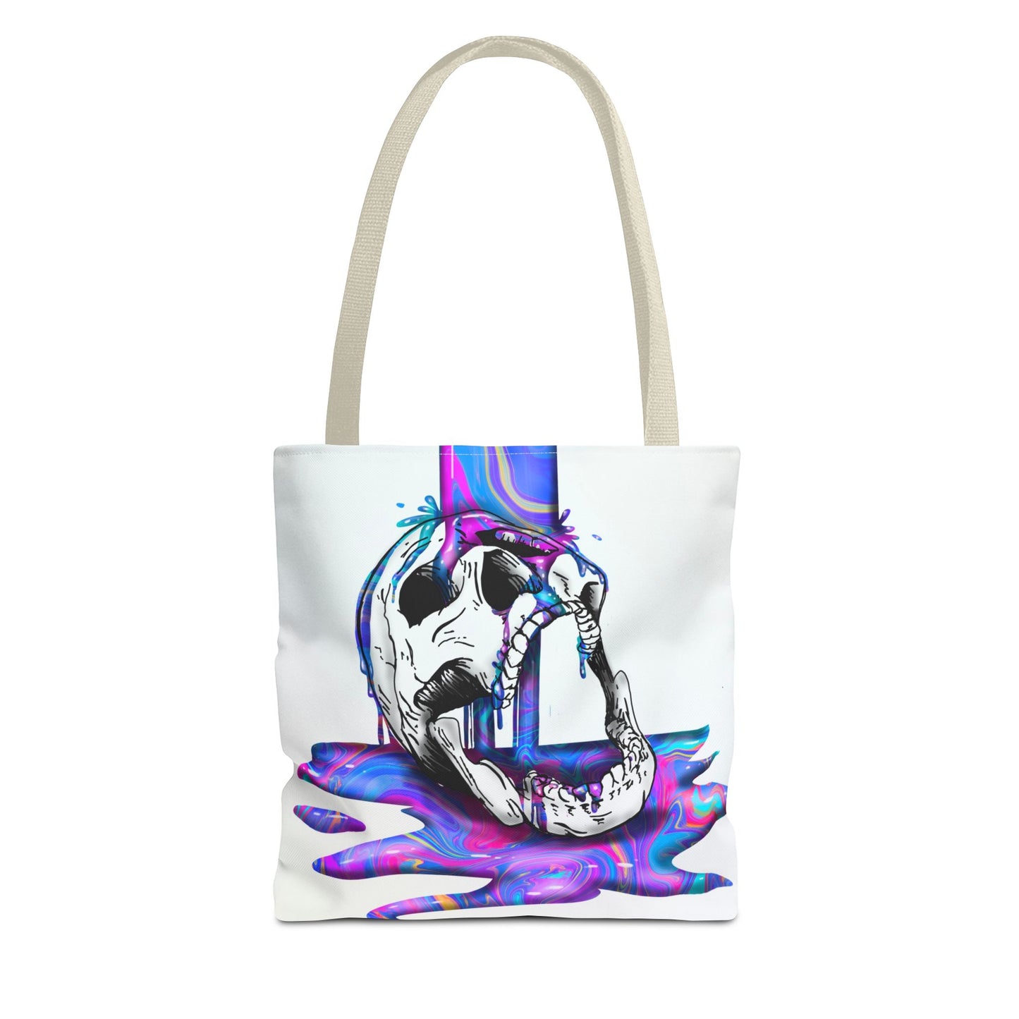 Painted Skull Halloween Tote Bag