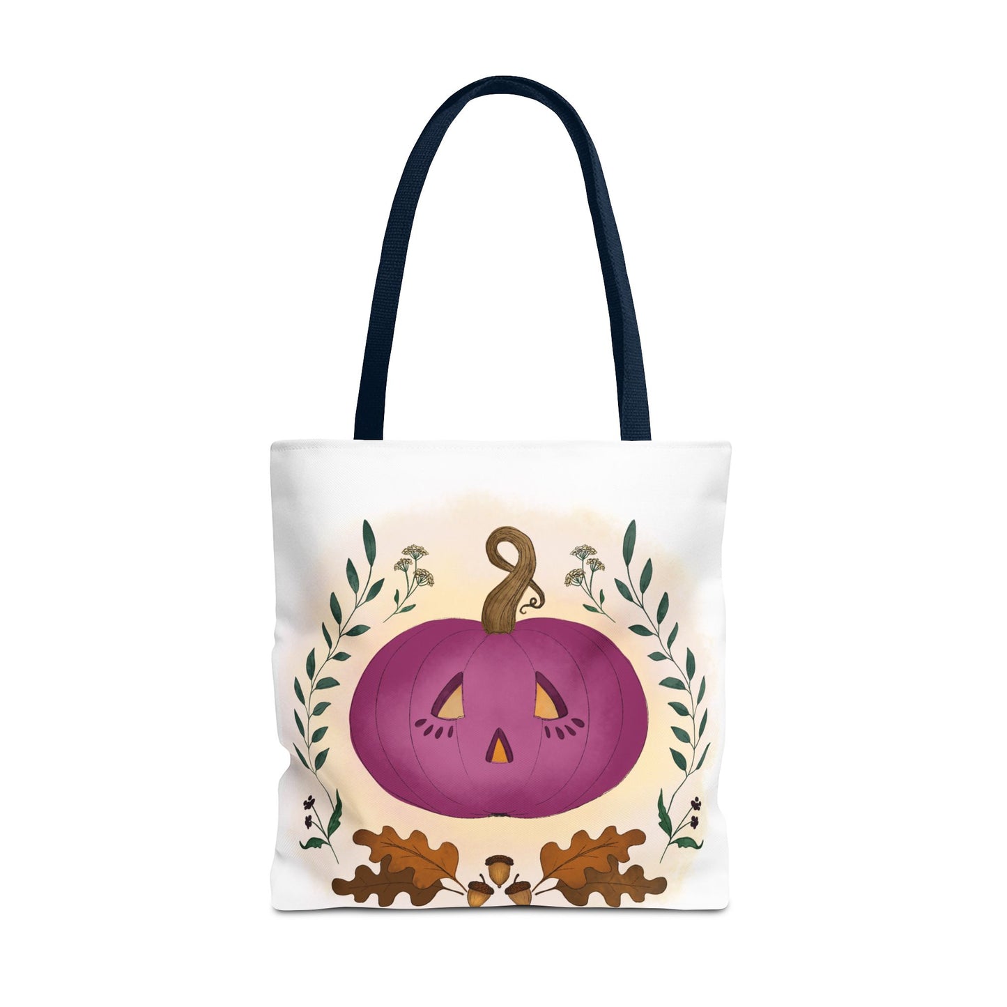 Autumn Pumpkin Vine Halloween Tote Bag