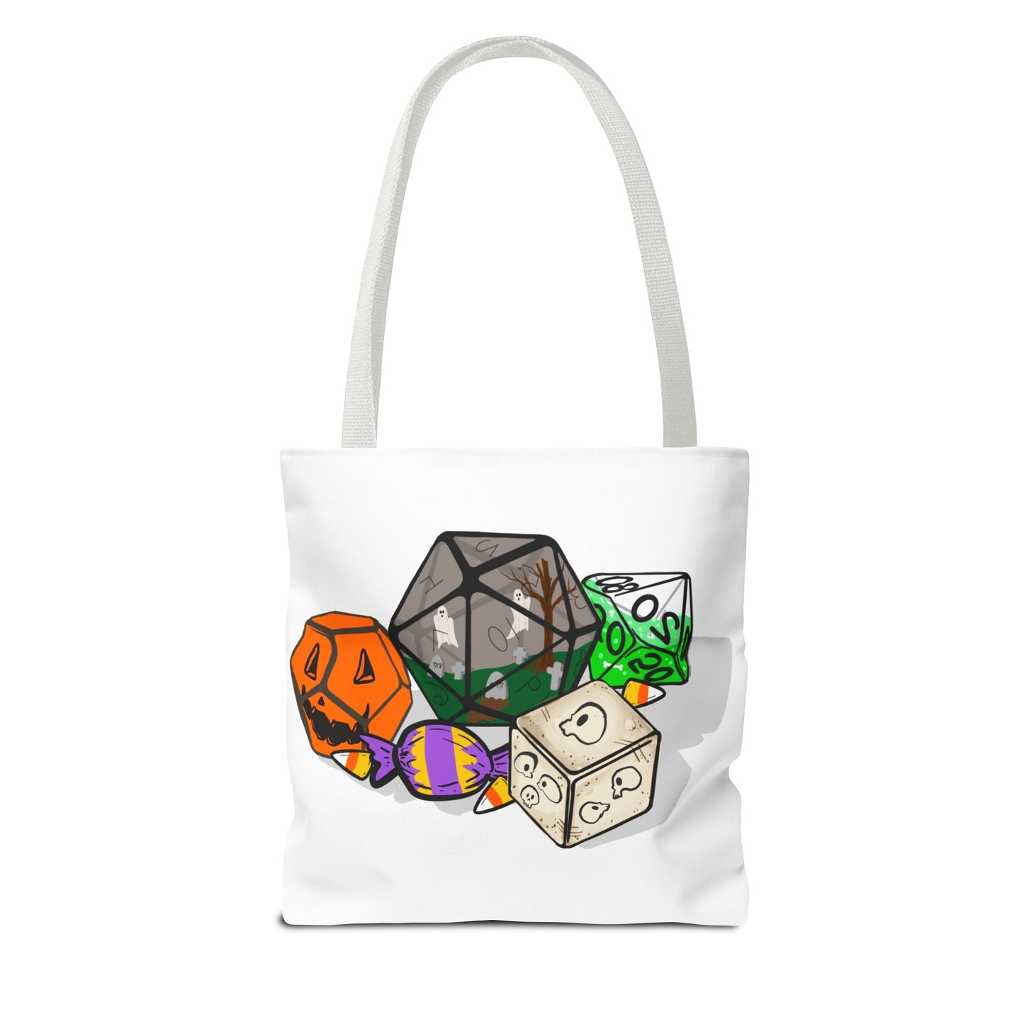 Spooky Dice Halloween Tote Bag