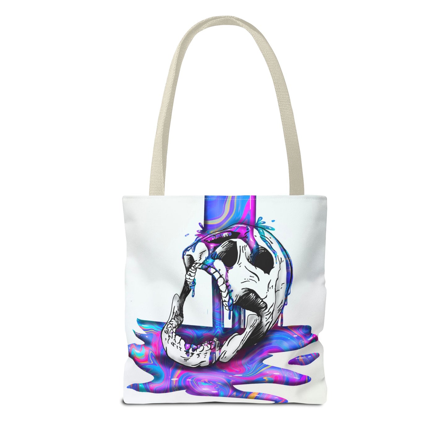 Painted Skull Halloween Tote Bag