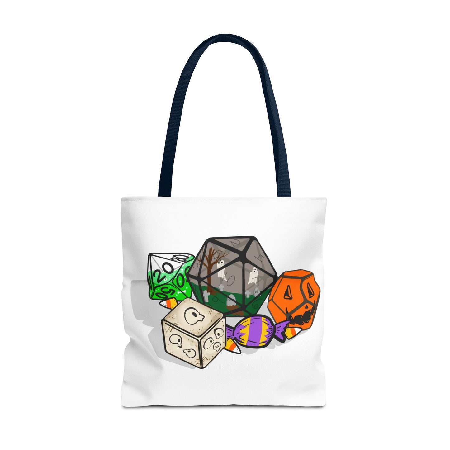 Spooky Dice Halloween Tote Bag