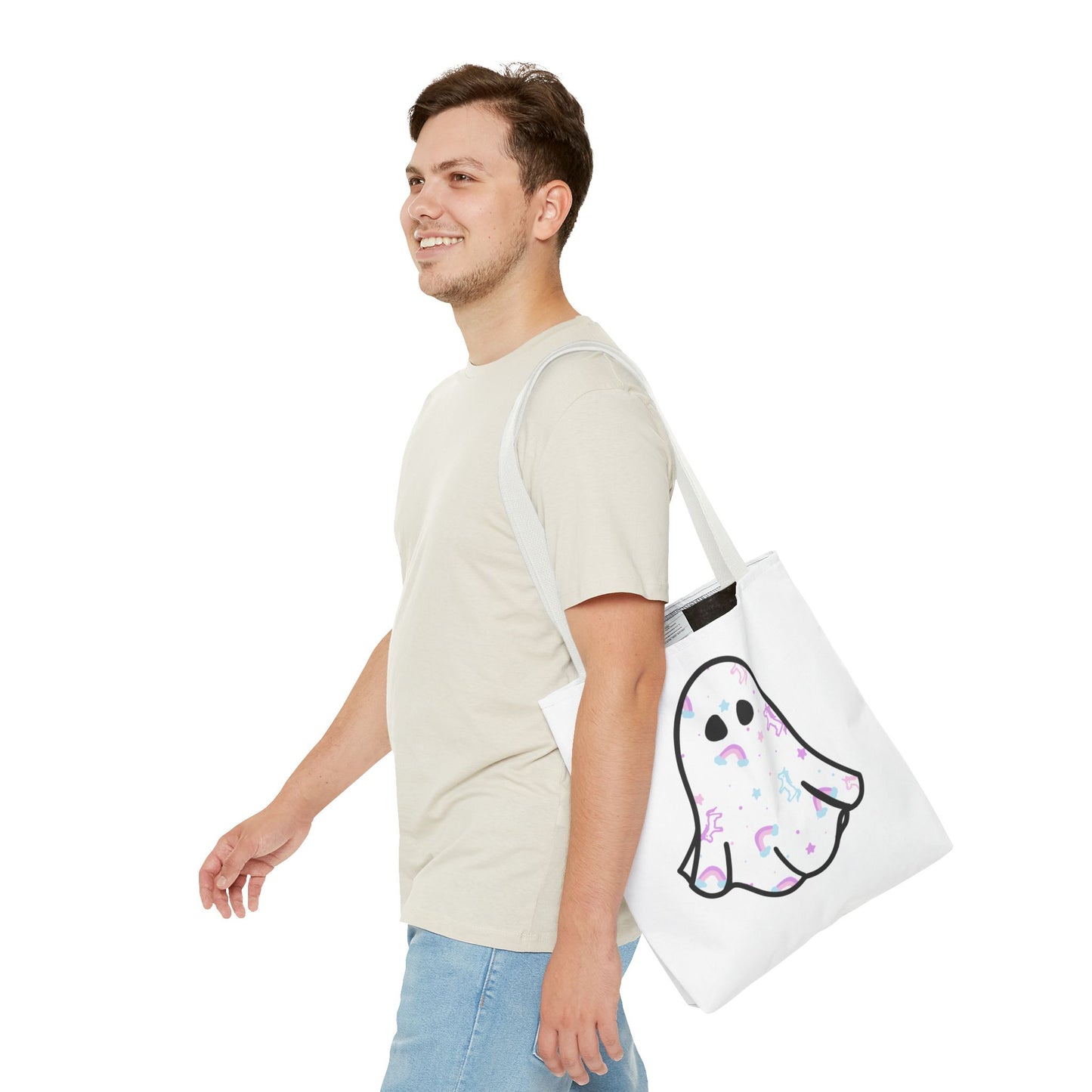 Unicorn Sheet Ghost Halloween Tote Bag