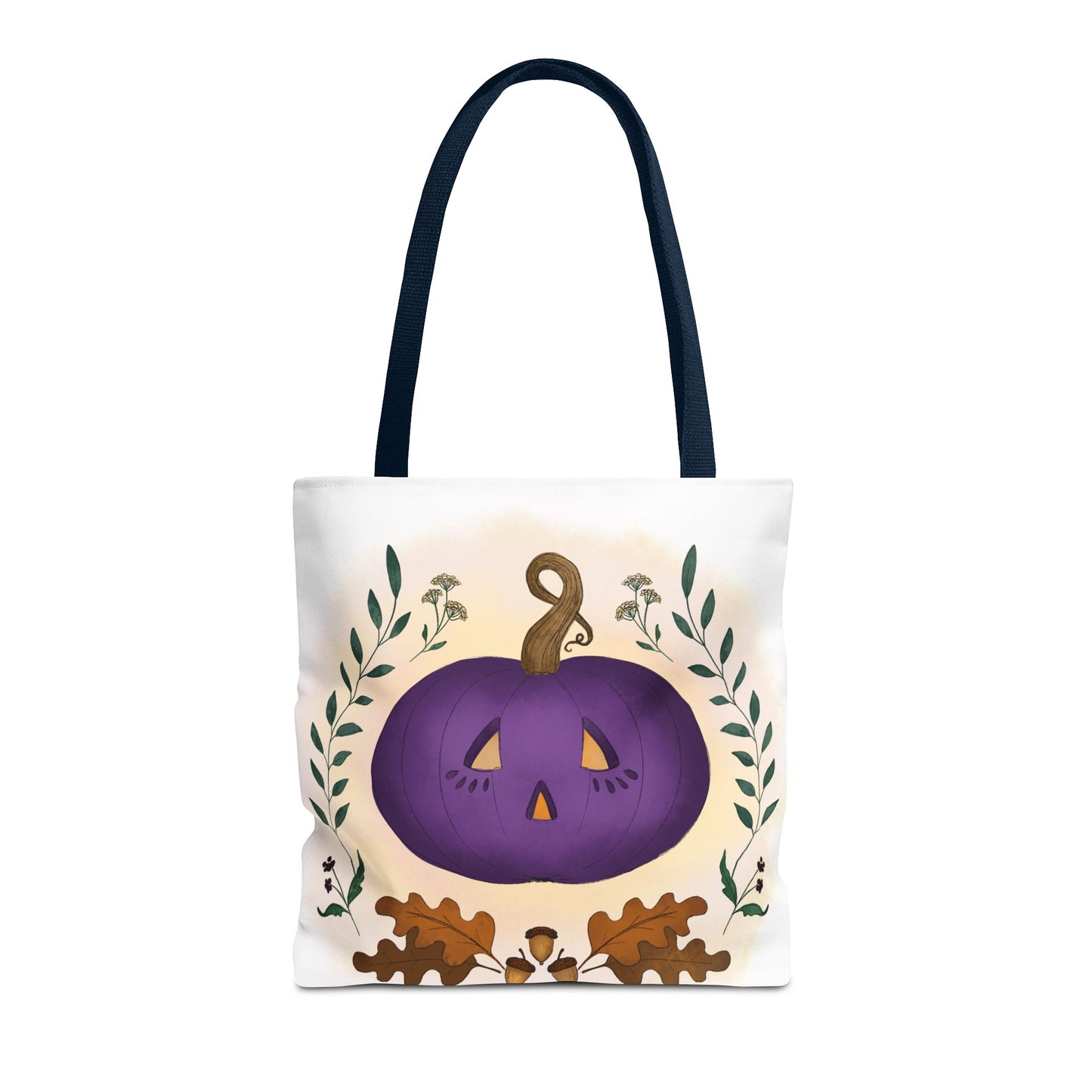 Autumn Pumpkin Vine Halloween Tote Bag