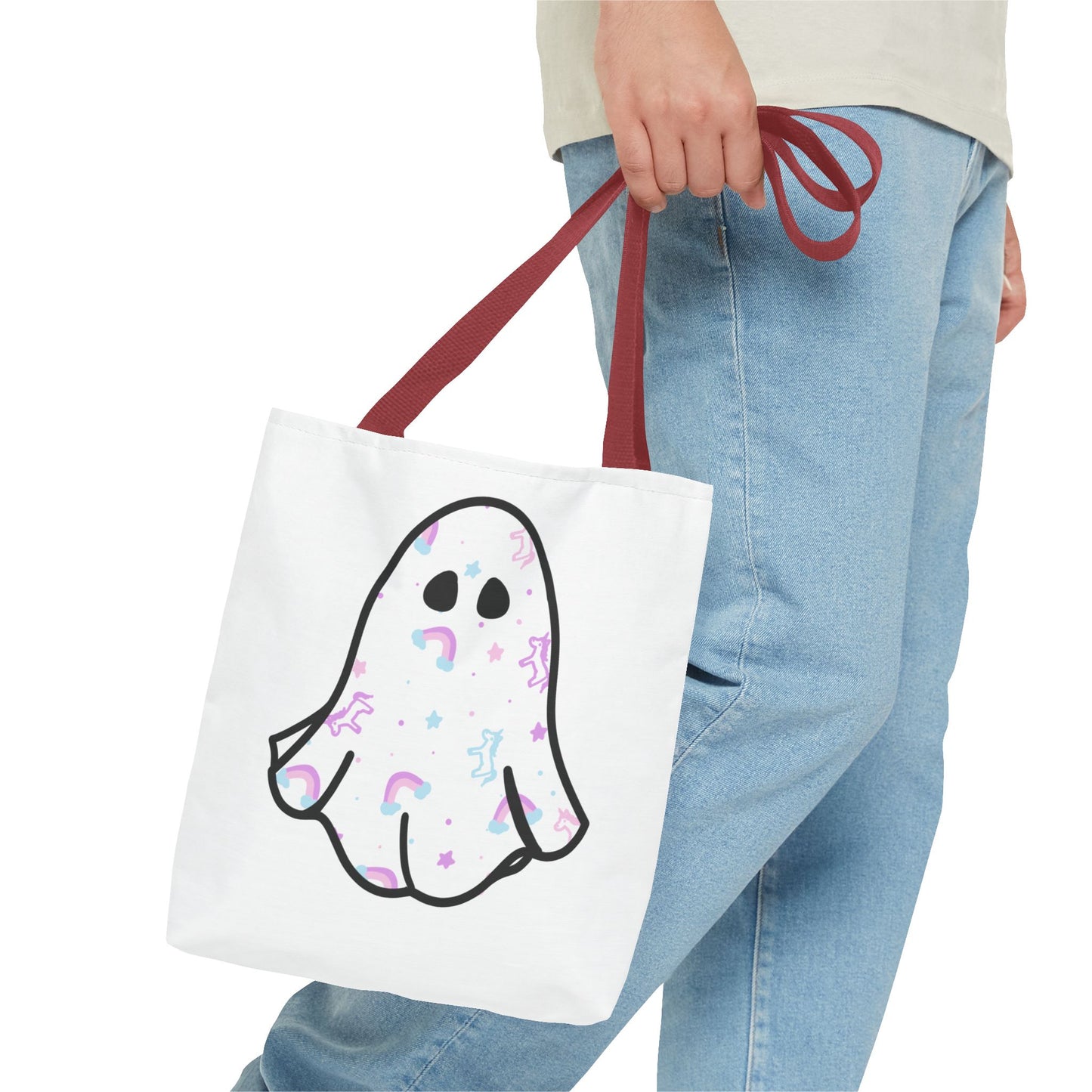 Unicorn Sheet Ghost Halloween Tote Bag