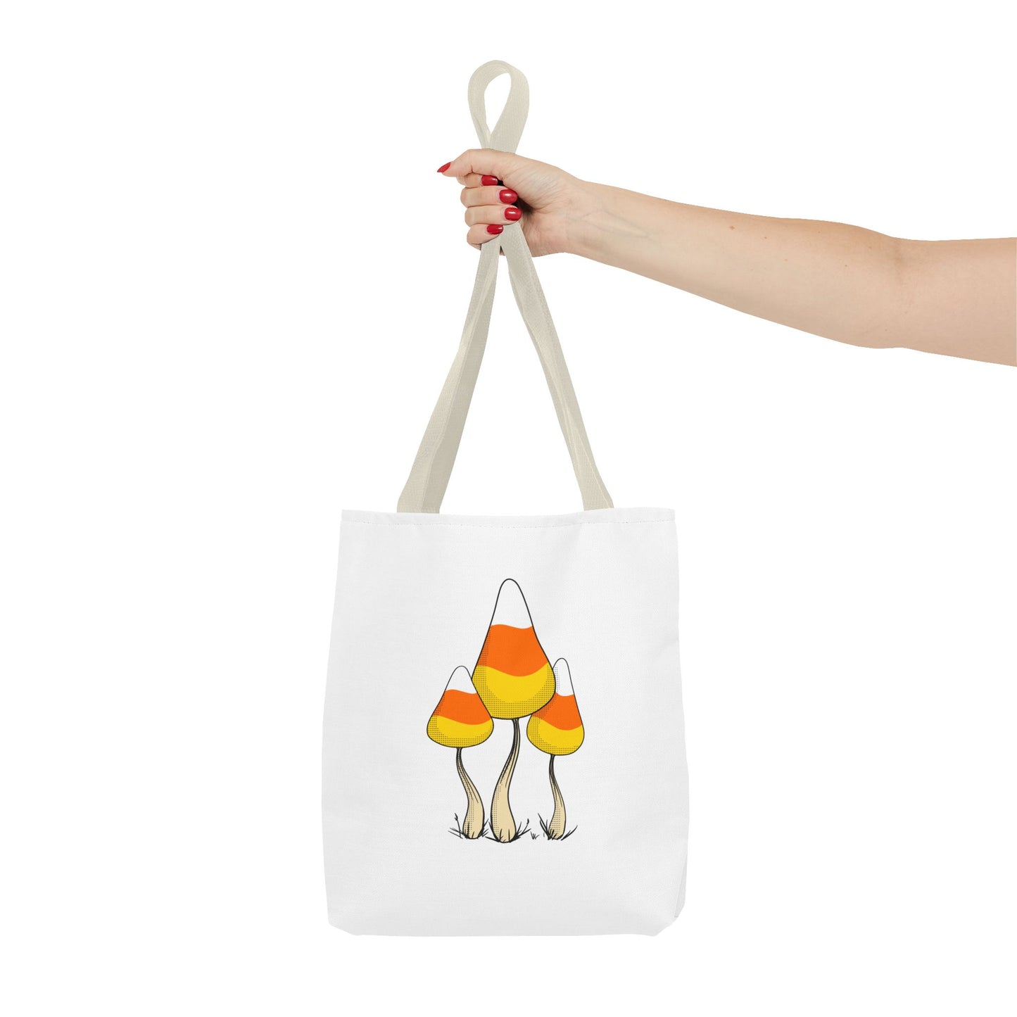 Candy Corn Mushroom Halloween Tote Bag