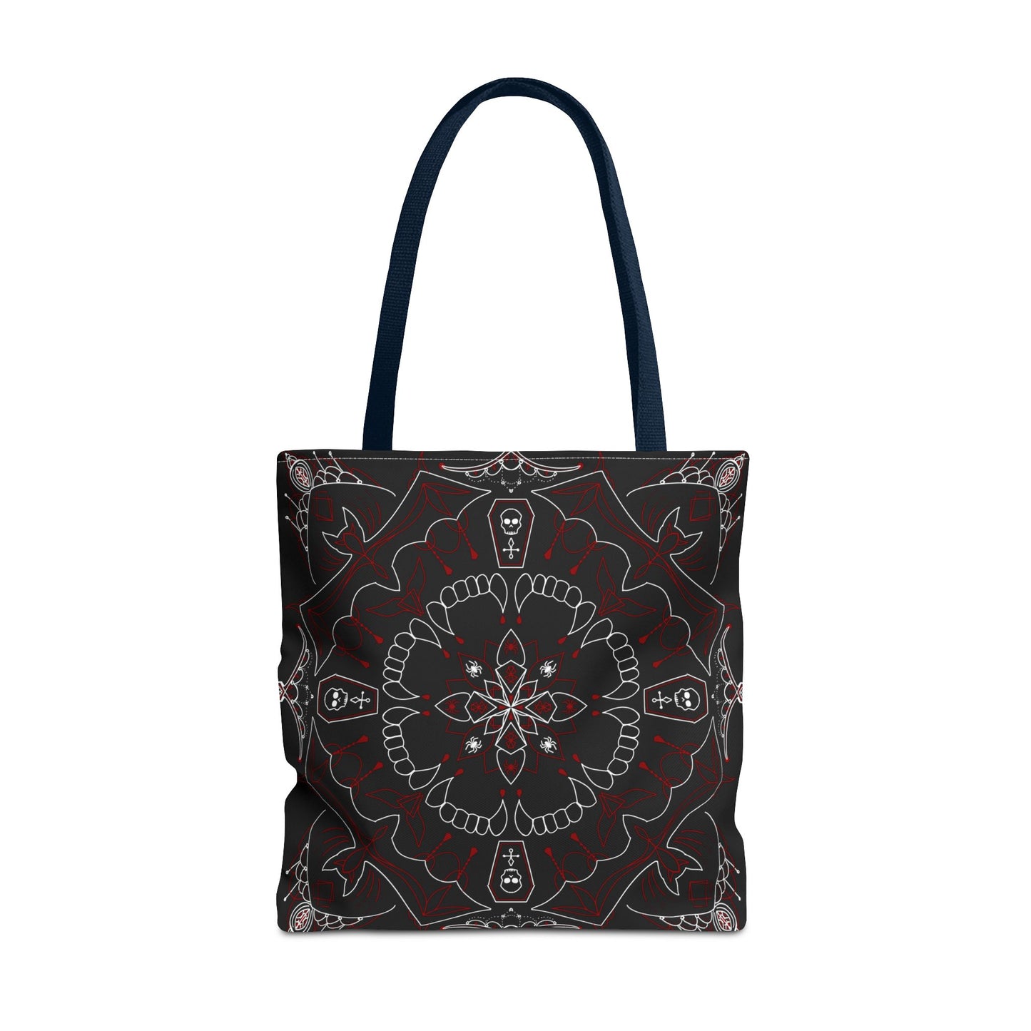 Skull and Coffin Gothic Halloween Tote Bag