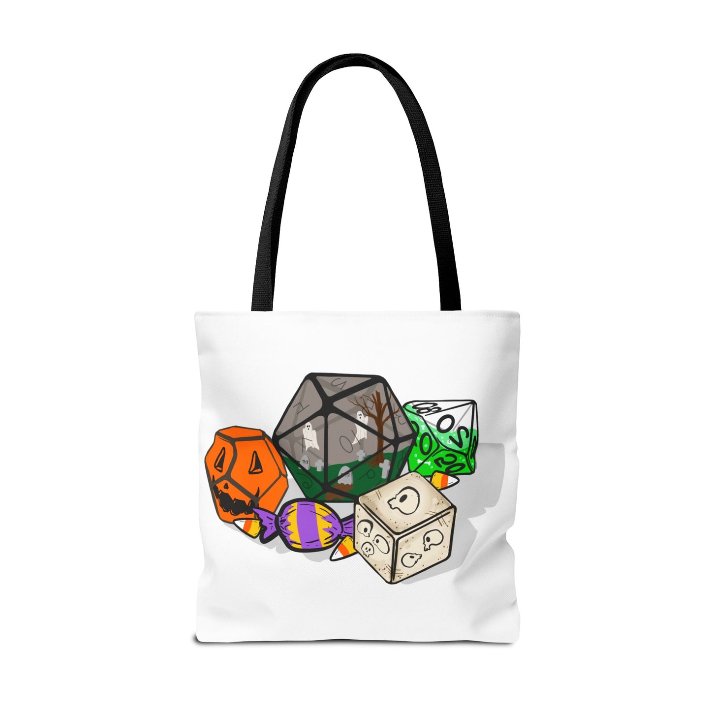 Spooky Dice Halloween Tote Bag