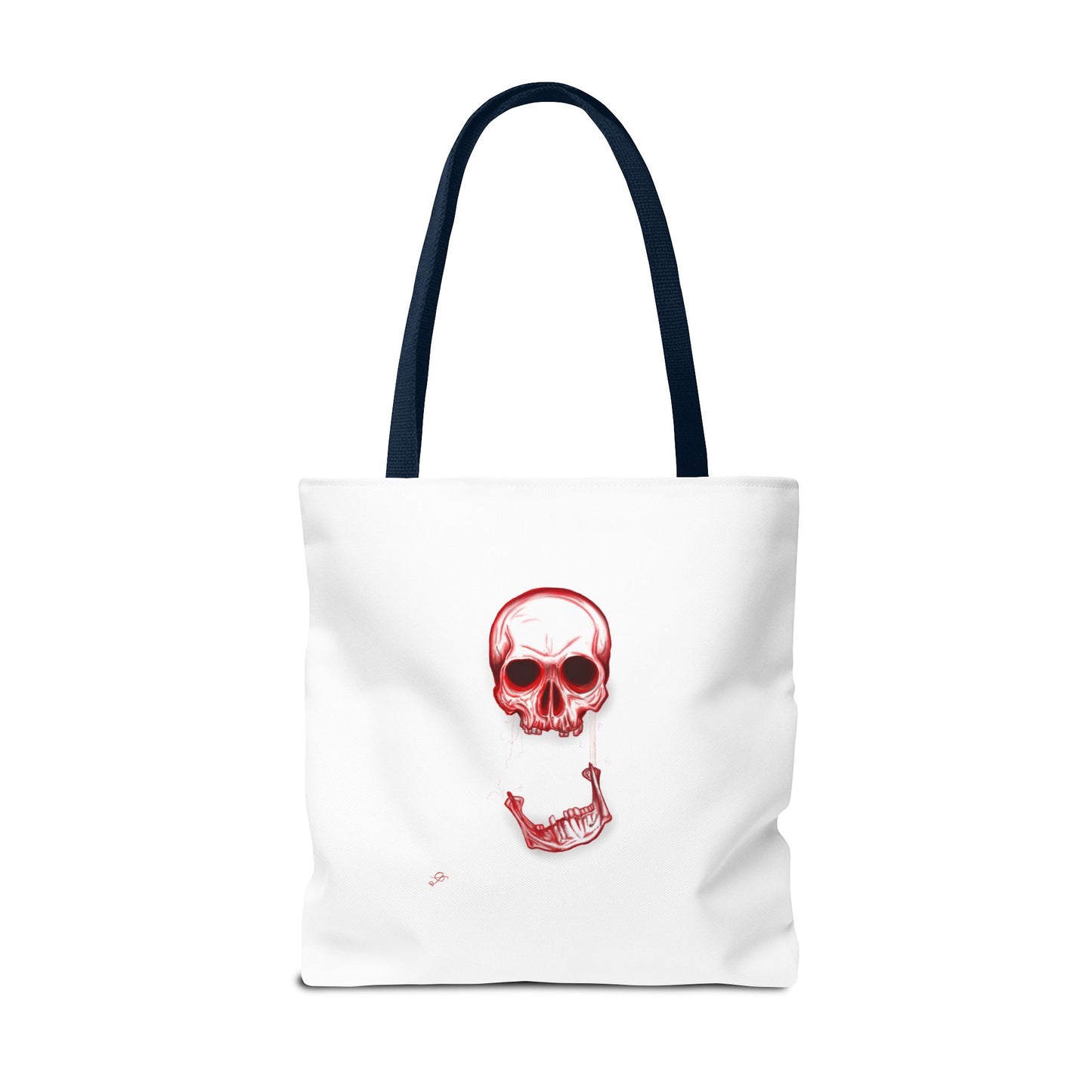 Red Skull Halloween Tote Bag