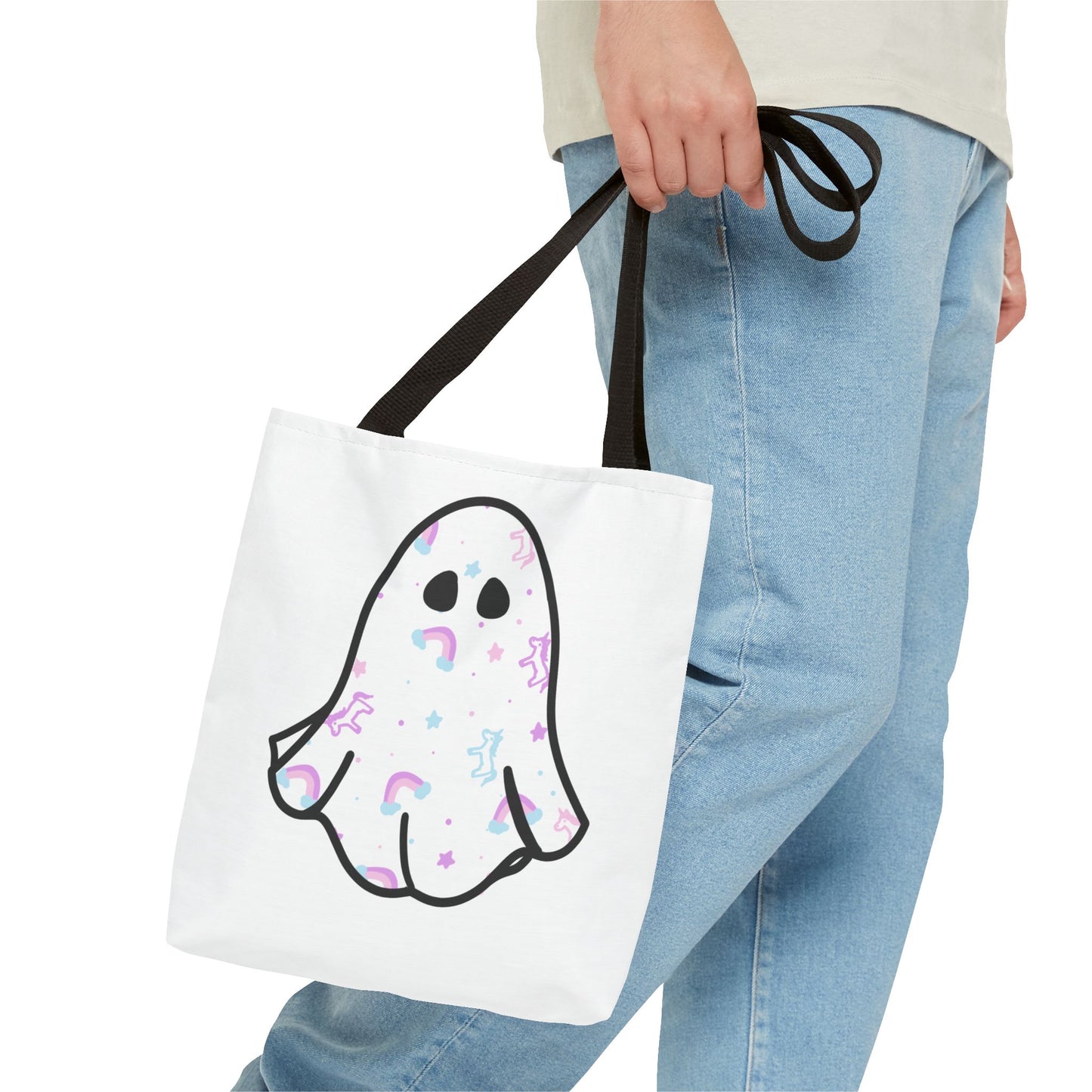 Unicorn Sheet Ghost Halloween Tote Bag