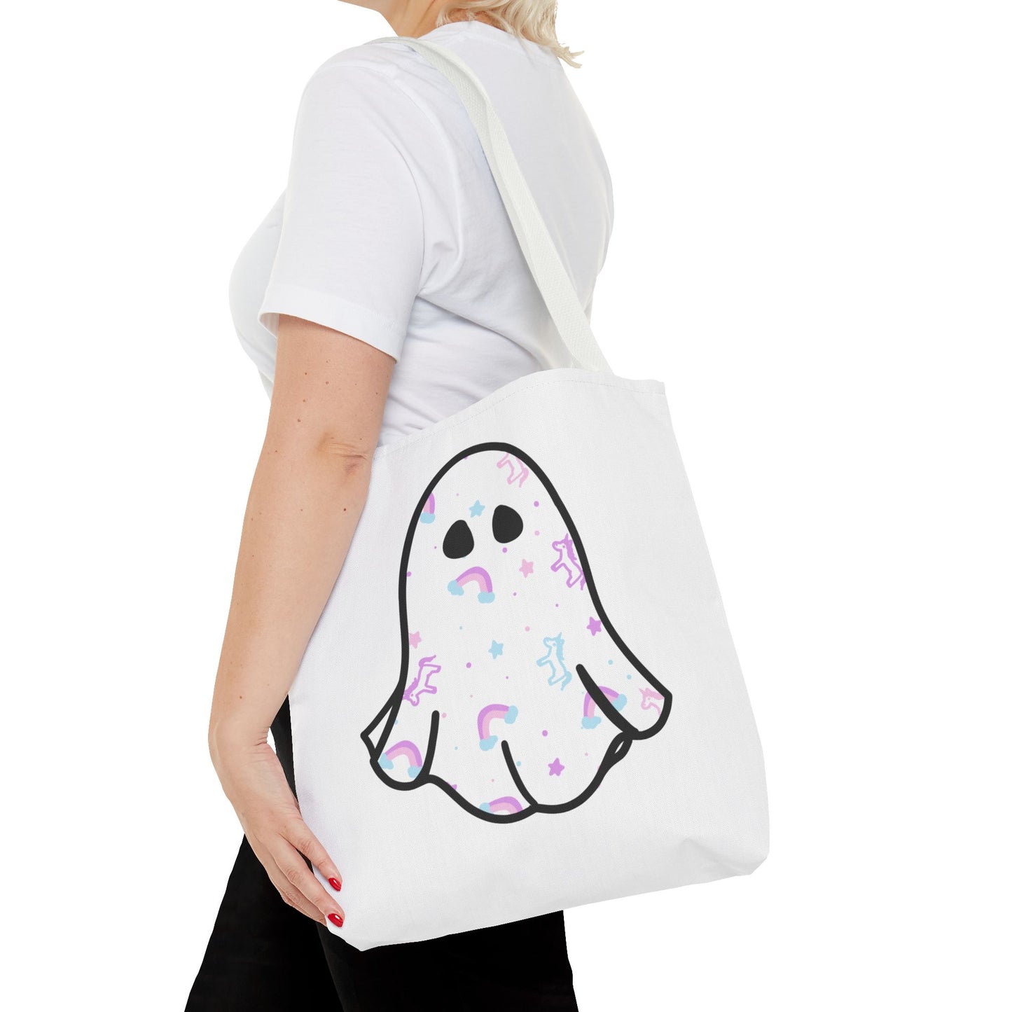 Unicorn Sheet Ghost Halloween Tote Bag