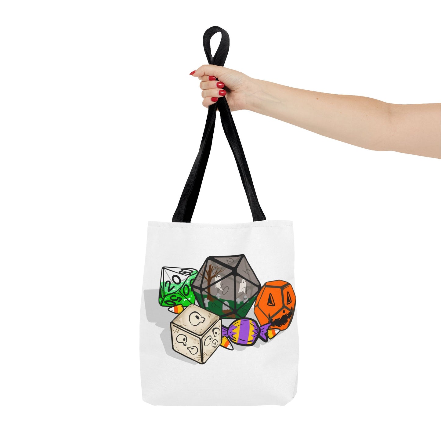 Spooky Dice Halloween Tote Bag