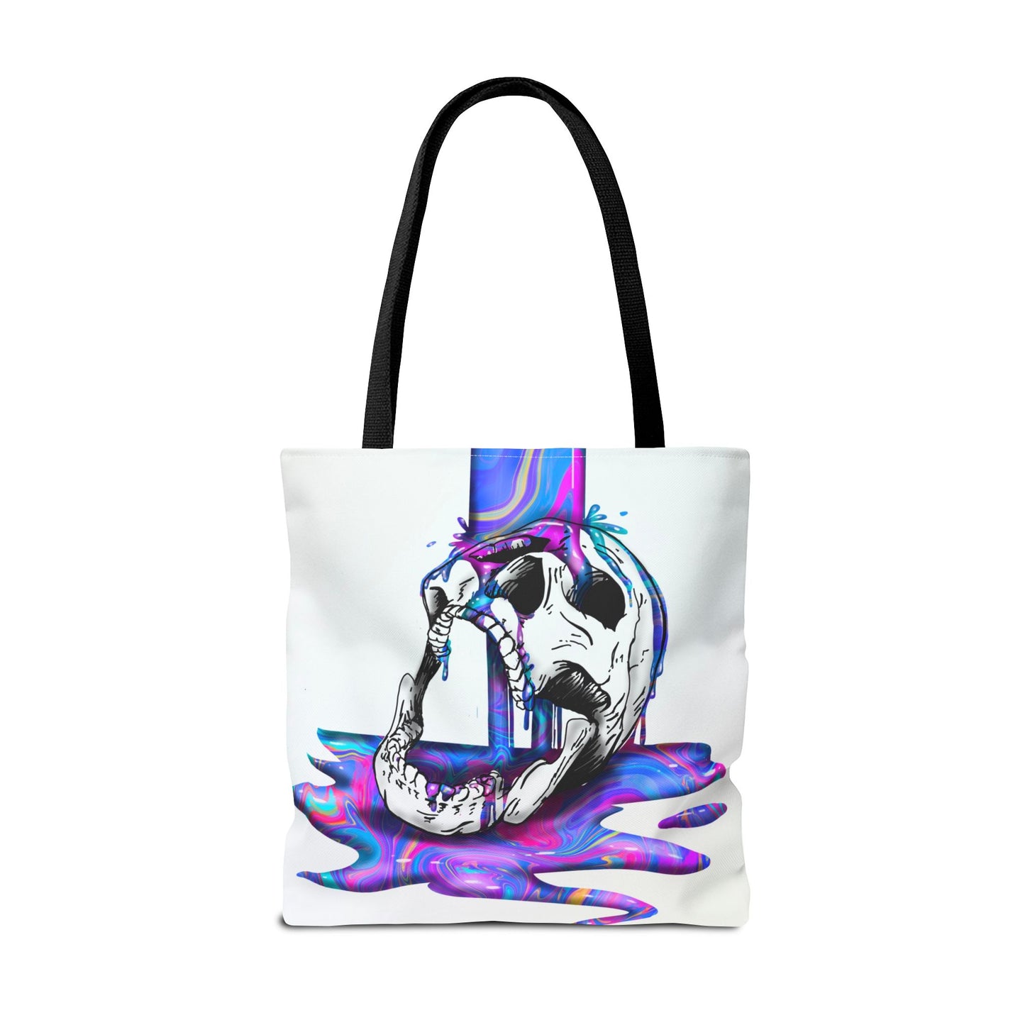 Painted Skull Halloween Tote Bag