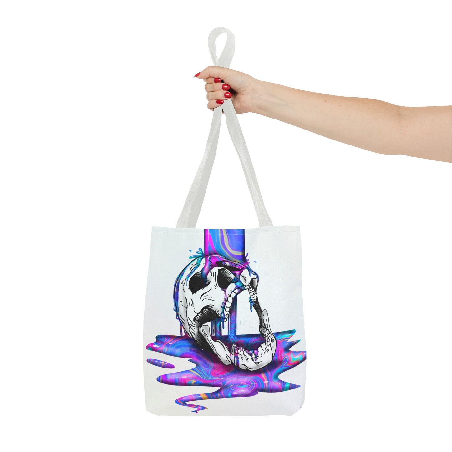 Painted Skull Halloween Tote Bag