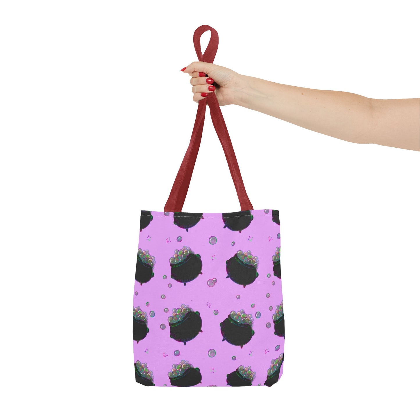 Pink cauldron Halloween Tote Bag