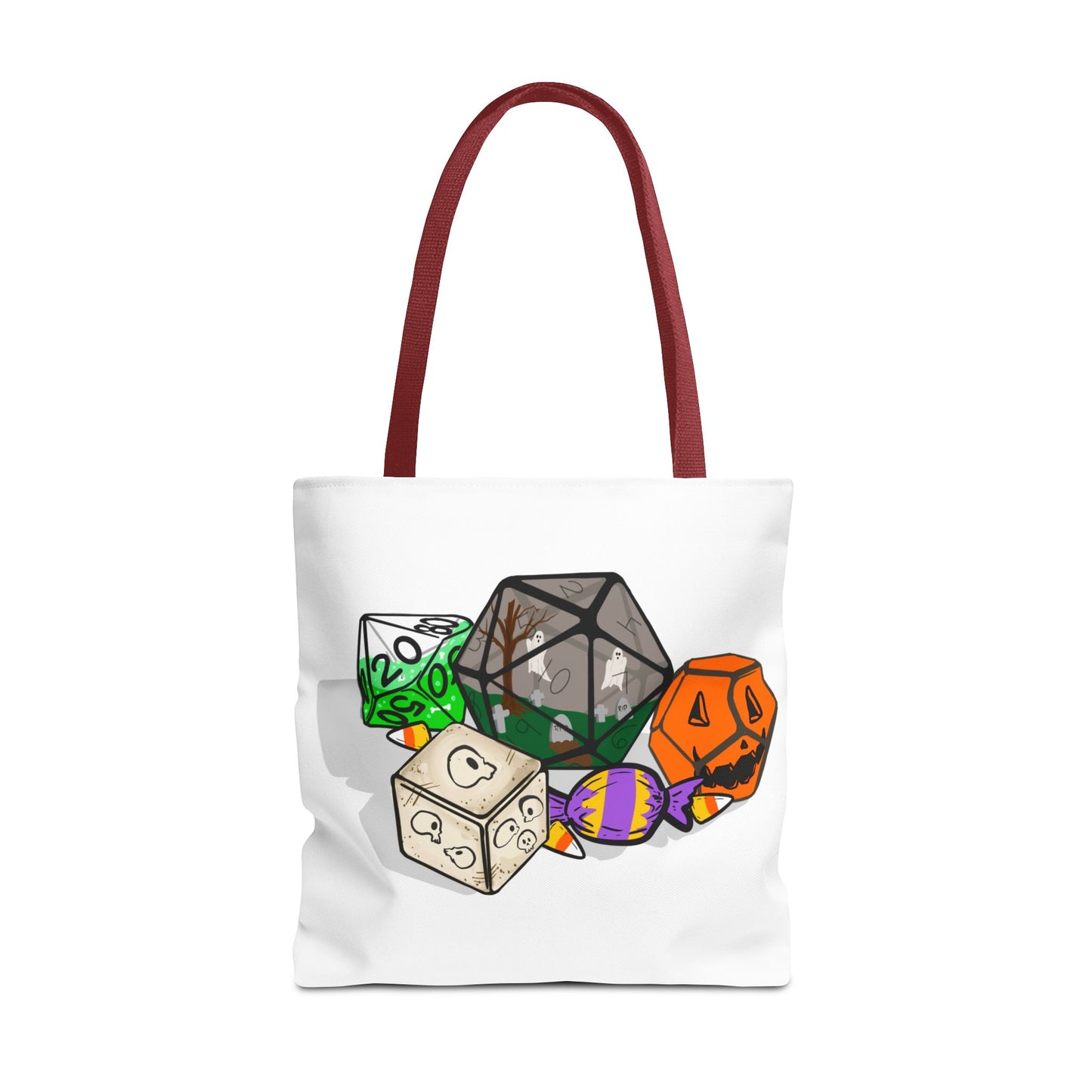 Spooky Dice Halloween Tote Bag