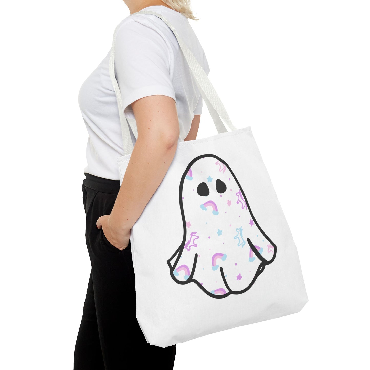 Unicorn Sheet Ghost Halloween Tote Bag