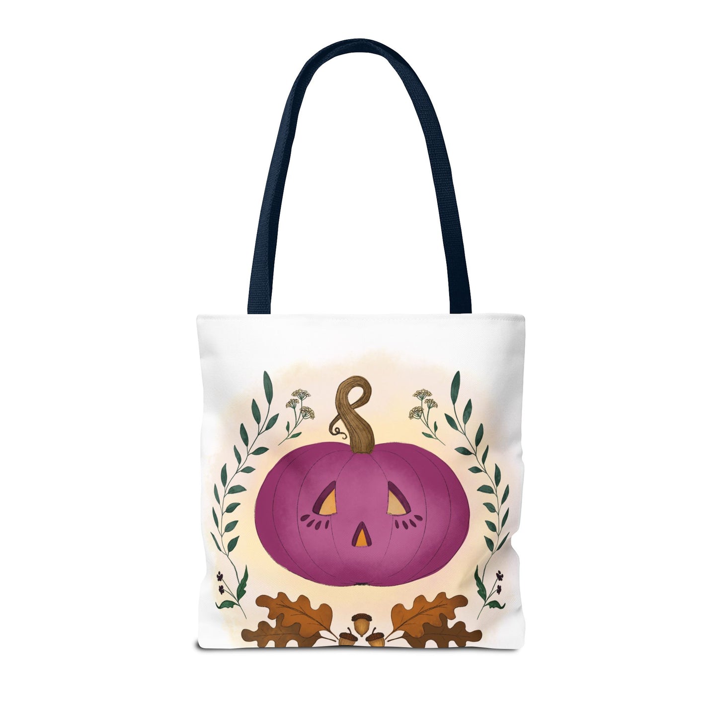 Autumn Pumpkin Vine Halloween Tote Bag