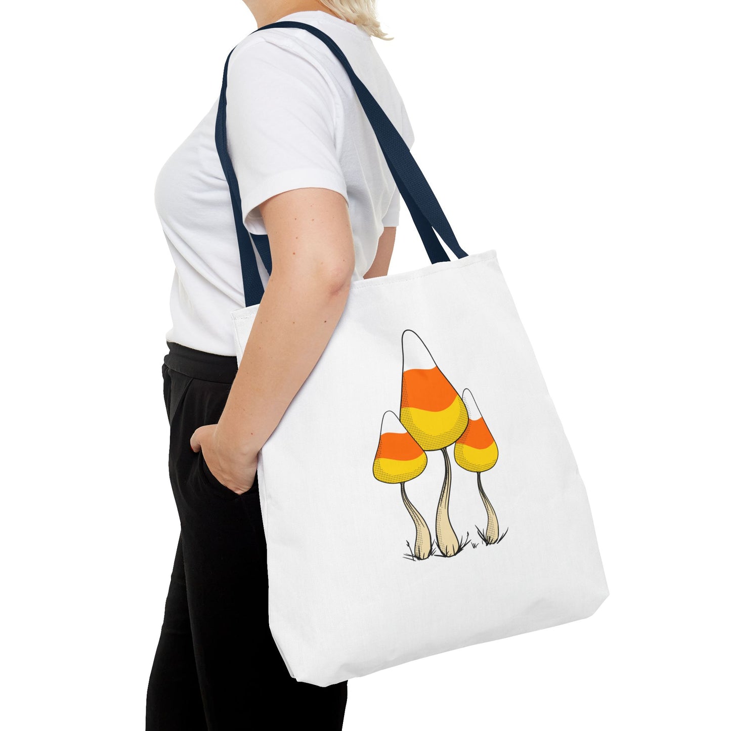 Candy Corn Mushroom Halloween Tote Bag