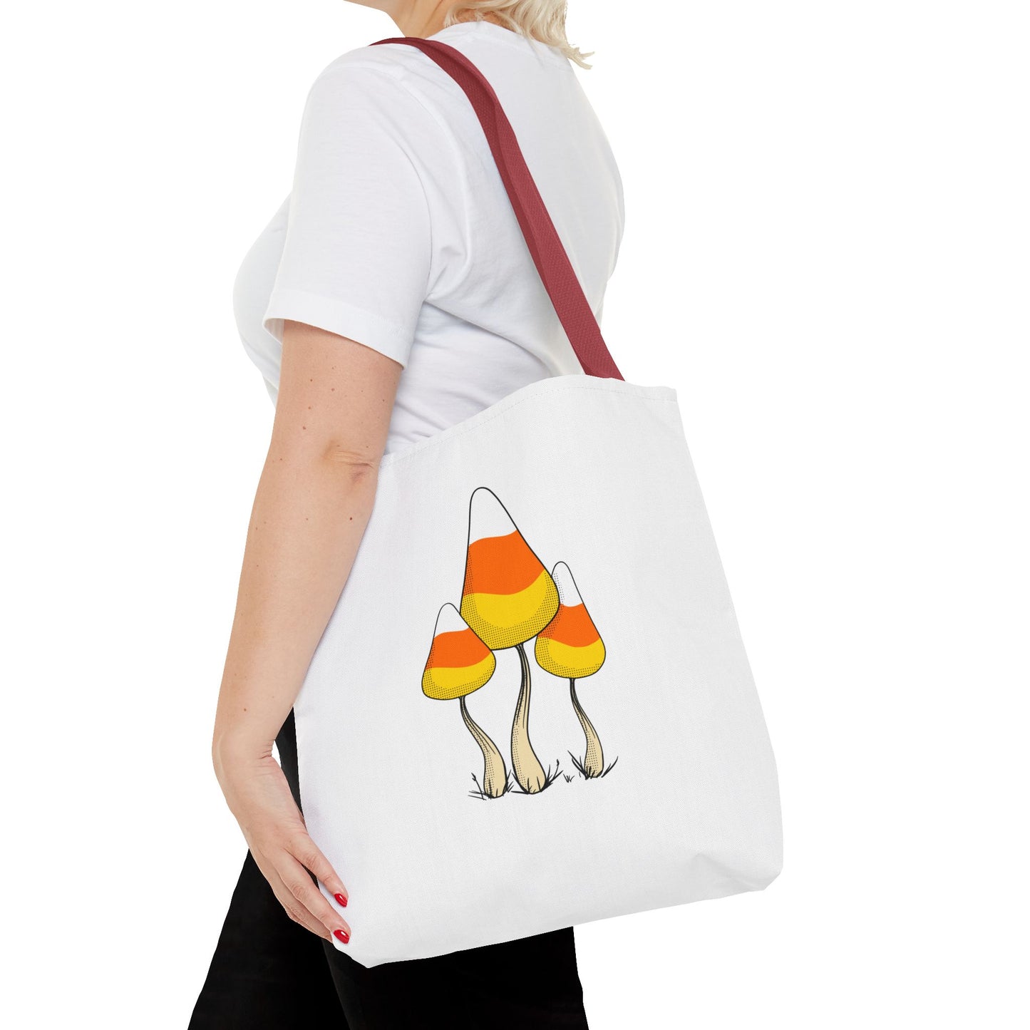 Candy Corn Mushroom Halloween Tote Bag