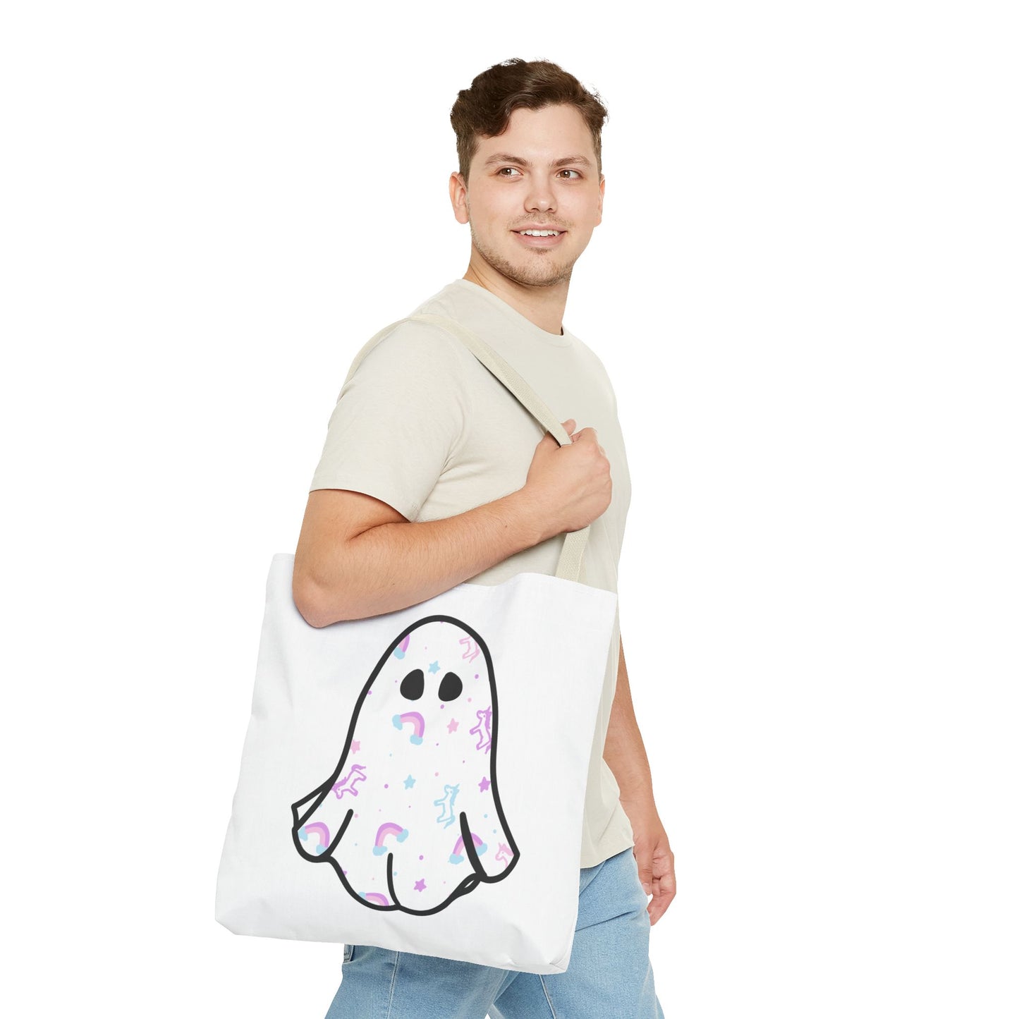 Unicorn Sheet Ghost Halloween Tote Bag